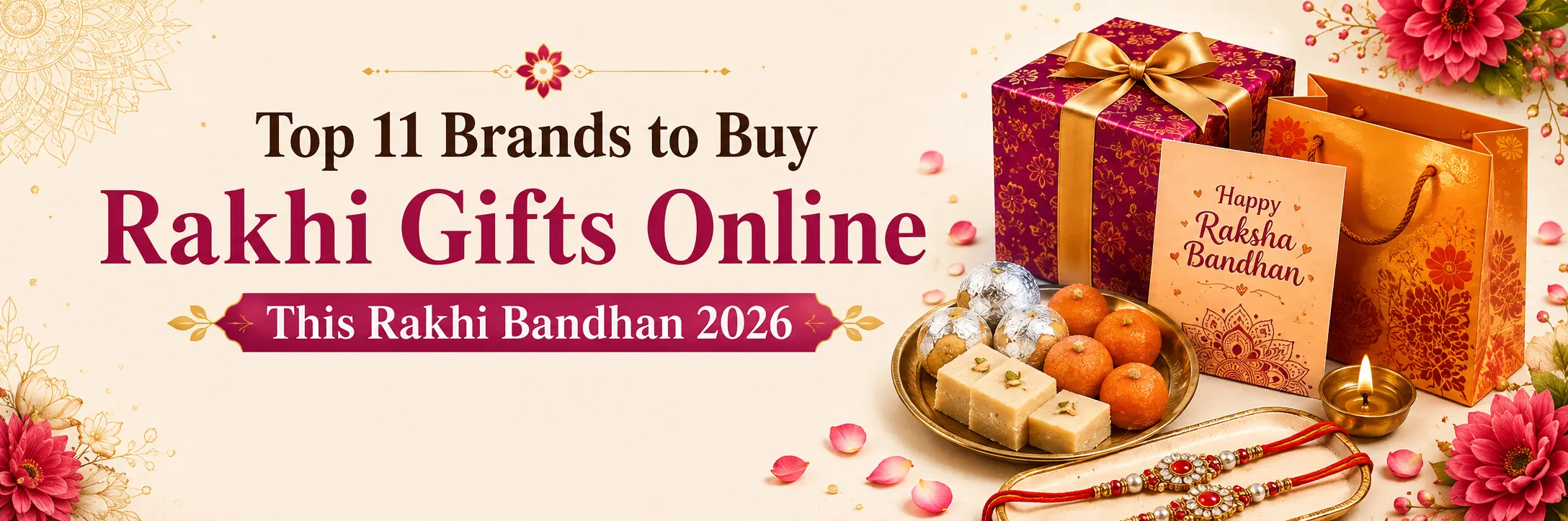 Top 11 brands to buy Rakhi gifts online for Raksha Bandhan 2026