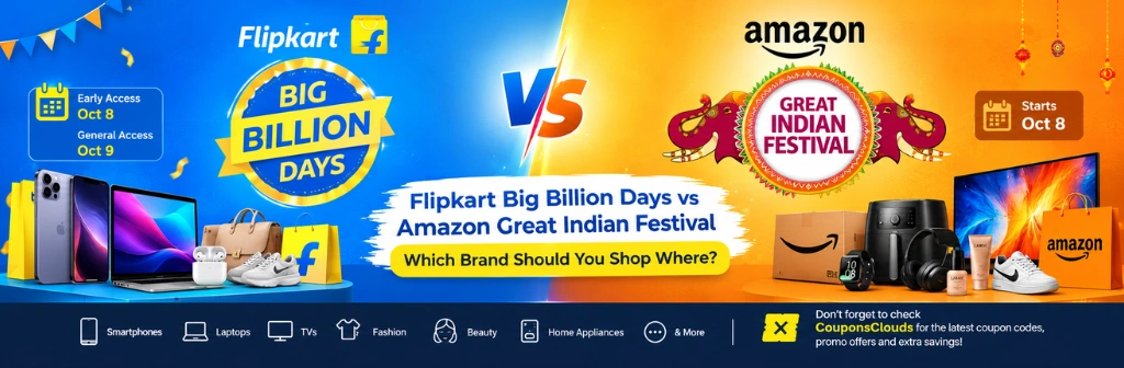 Flipkart Big Billion Days vs Amazon Great Indian Festival Sale 2026